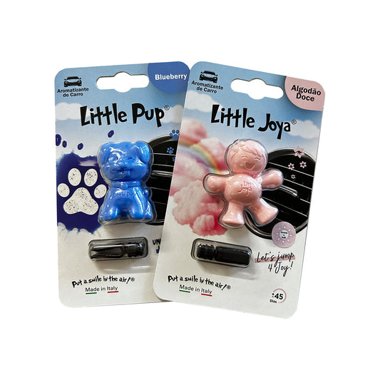 Kit Aromatizador Little Pup Blueberry + Little Joya Algodão Doce