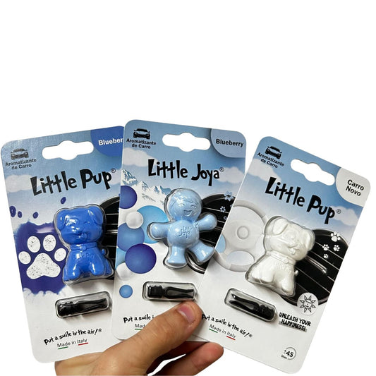 Kit Aromatizador Little Pup Blueberry + Little Pup Carro Novo + Little Joya Blueberry