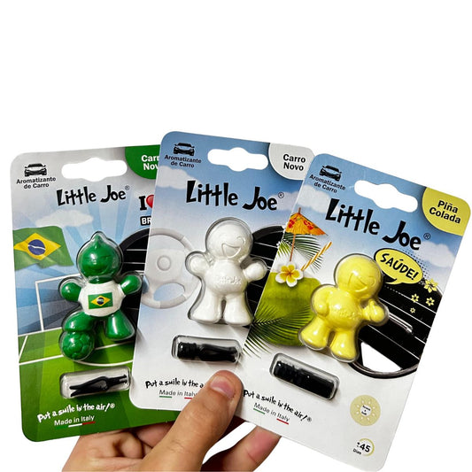Kit Aromatizador Litte Joe Carro Novo + Jogador + Up Piña Colada