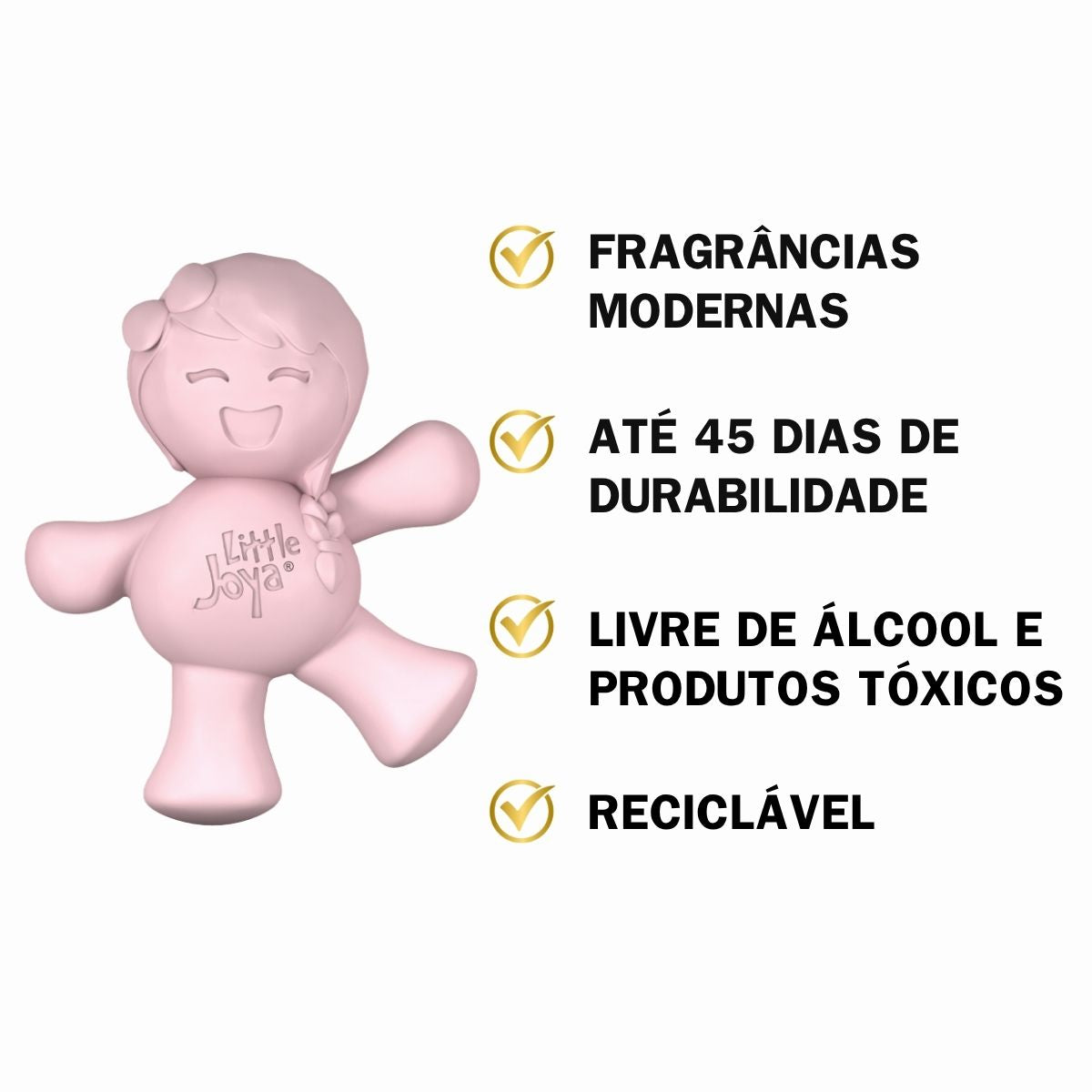 Aromatizante Automotivo Cheirinho para Carro Little Joya Algodão Doce
