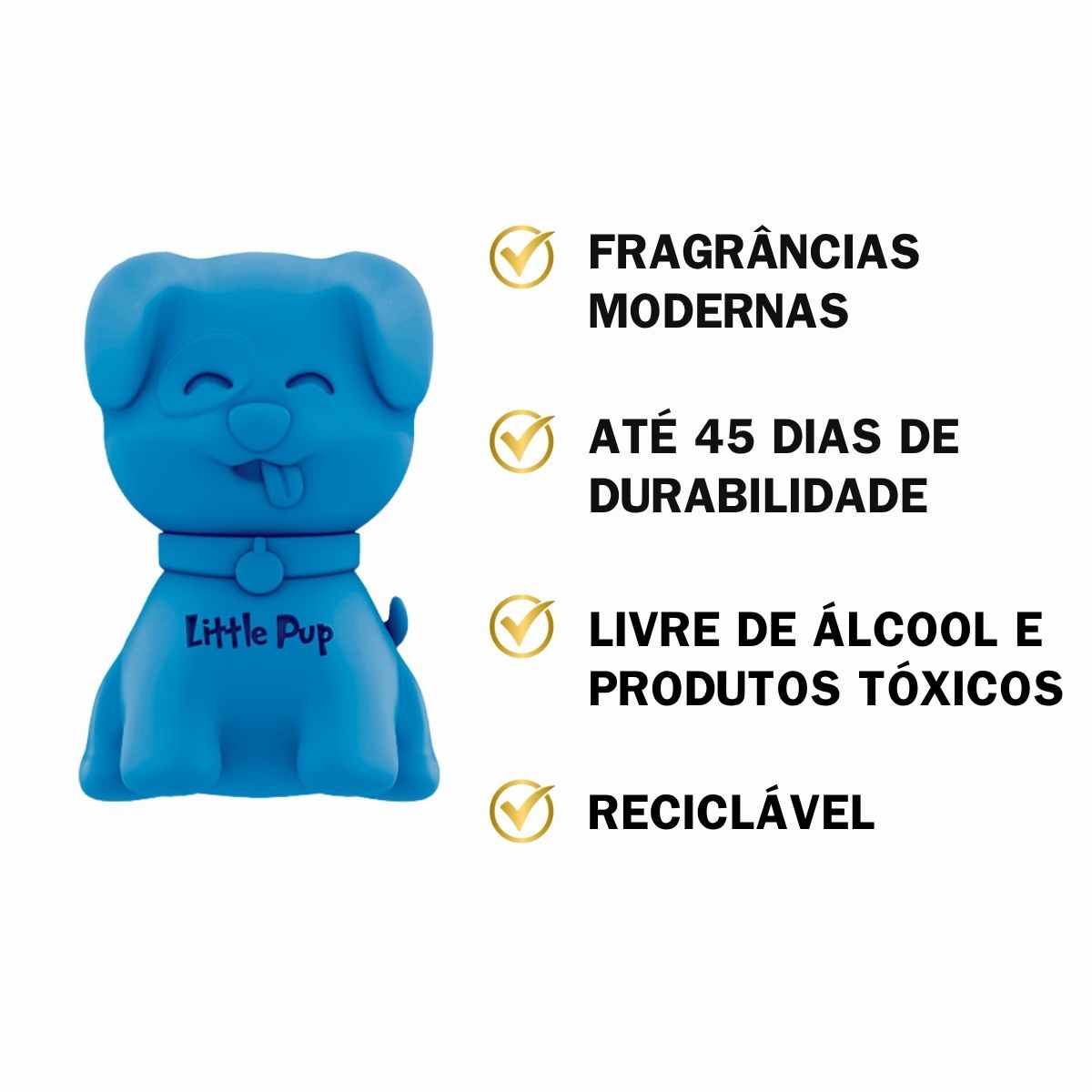 Aromatizante Automotivo Cheirinho para Carro Little Pup Blueberry
