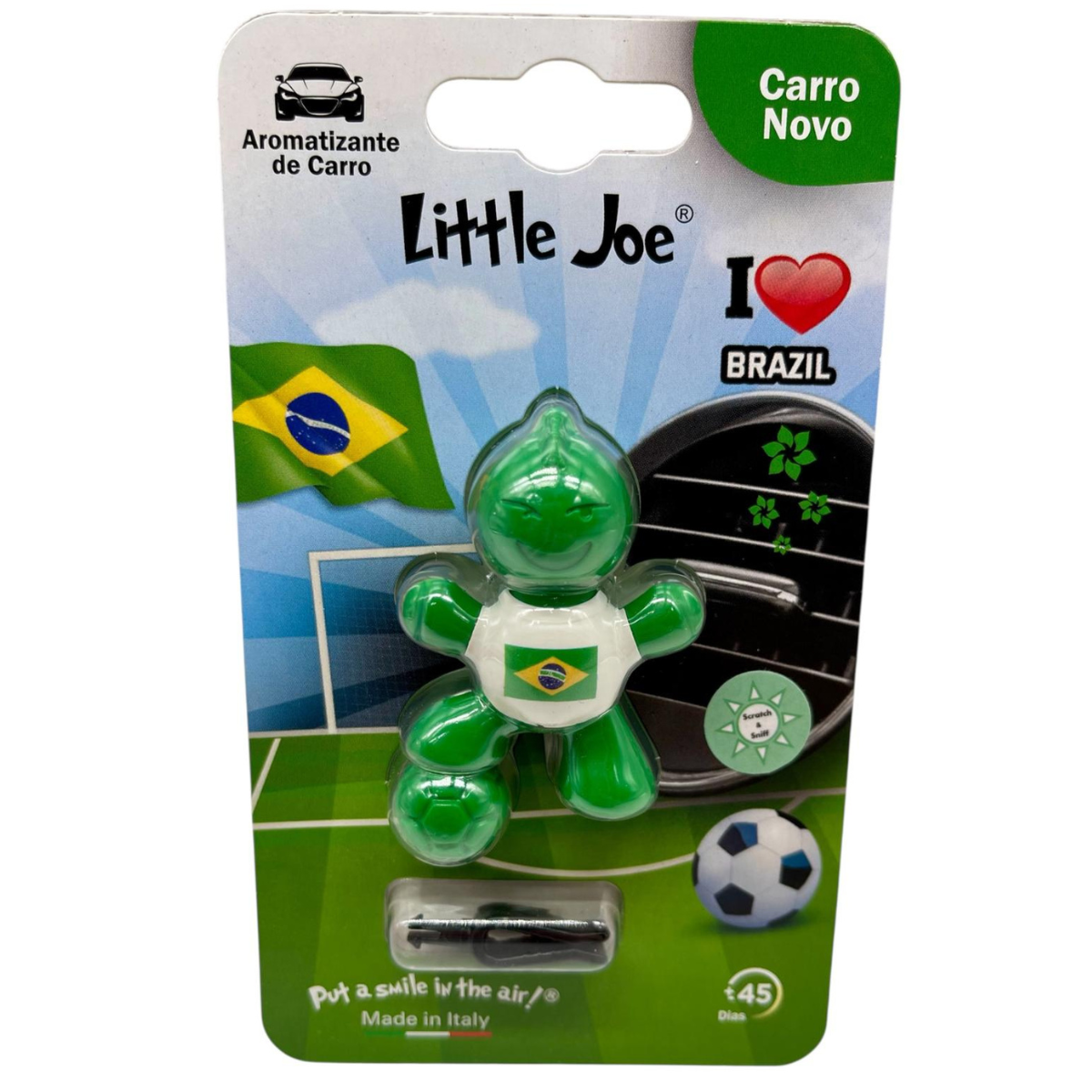 Kit Aromatizador Litte Joe Jogador + Little Joe Up Cereja + Little Joe Carro Novo