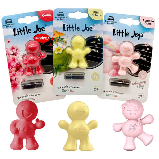 Kit Aromatizador Little Joe Up Cereja + Little Joe Piña Colada + Little Joya Algodão Doce