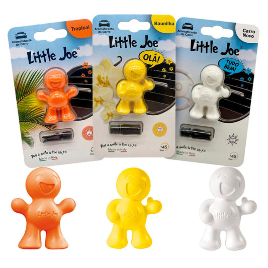 Kit Aromatizador Little Joe Tropical + Little Joe Up Baunilha + Little Joe Up Carro Novo