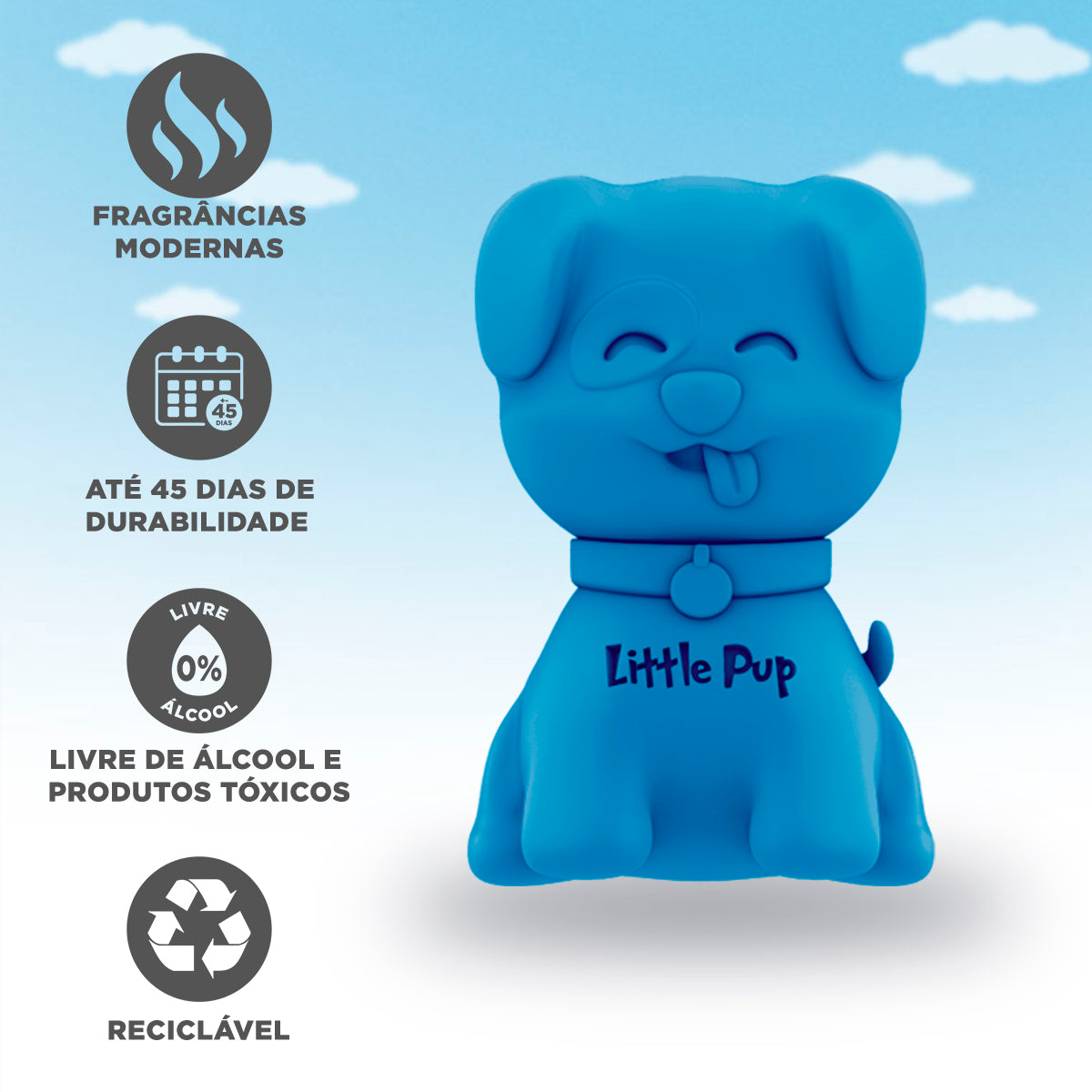Kit Aromatizador Little Pup Carro Novo + Little Pup Blueberry