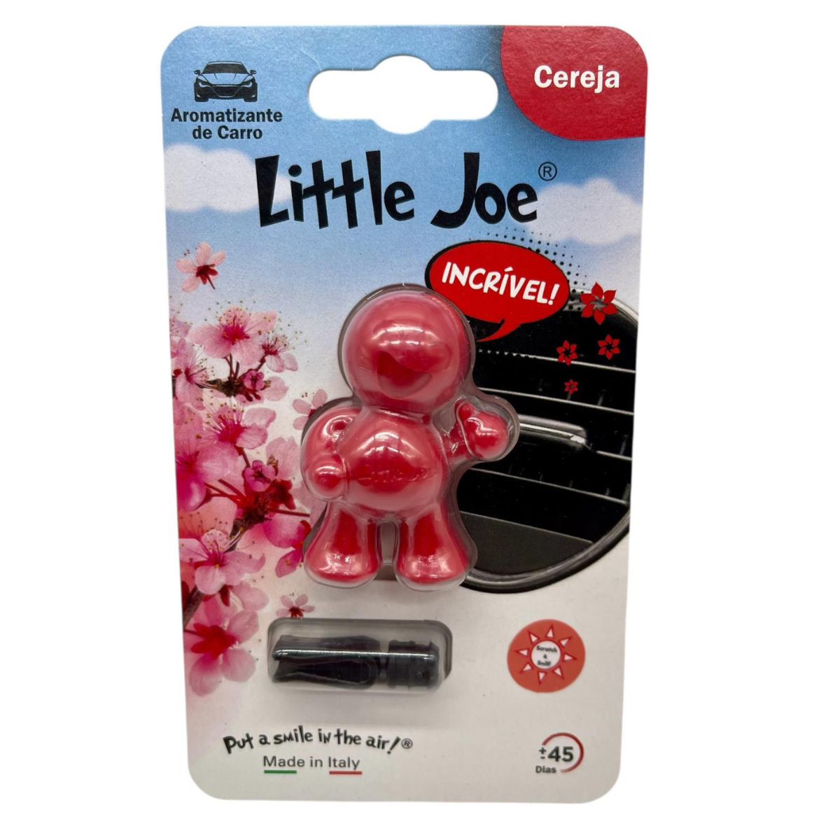 Kit Aromatizador Litte Joe Jogador + Little Joe Up Cereja + Little Joe Carro Novo