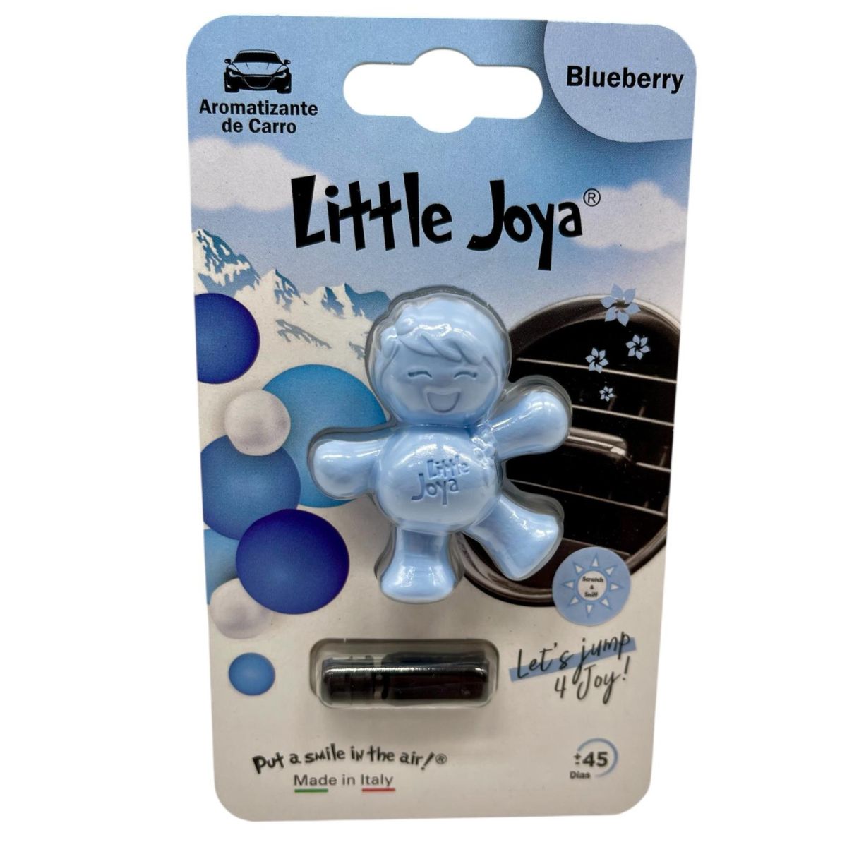 Kit Aromatizador Little Pup Carro Novo + Little Joya Blueberry +  Little Joya Algodão-Doce