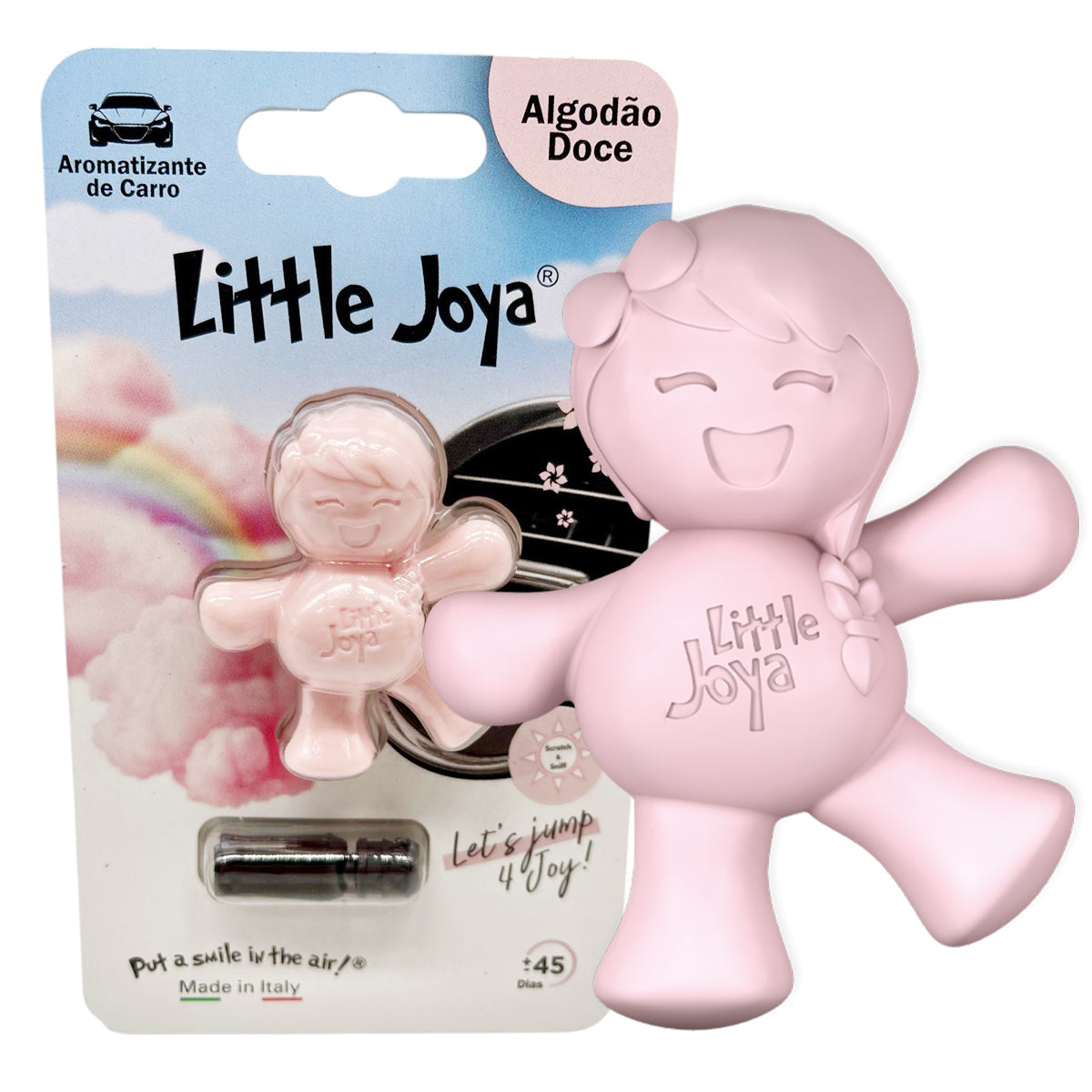 Aromatizante Automotivo Cheirinho para Carro Little Joya Algodão Doce