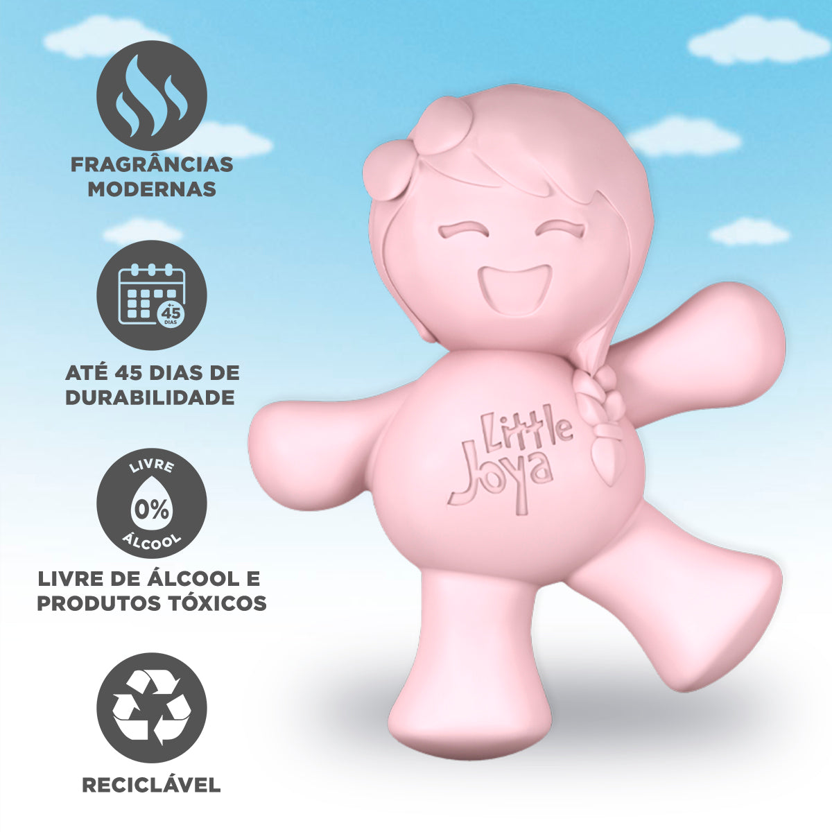 Kit Aromatizador Little Joe Up Cereja + Little Joe Piña Colada + Little Joya Algodão Doce