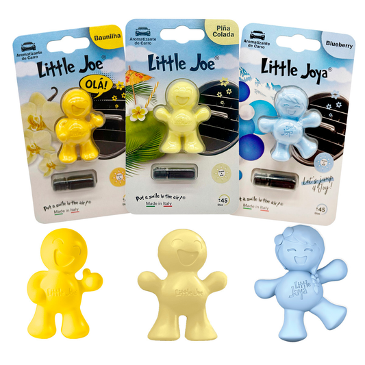 Kit Aromatizador Little Joe Up Baunilha + Little Joe Piña Colada + Little Joya Blueberry