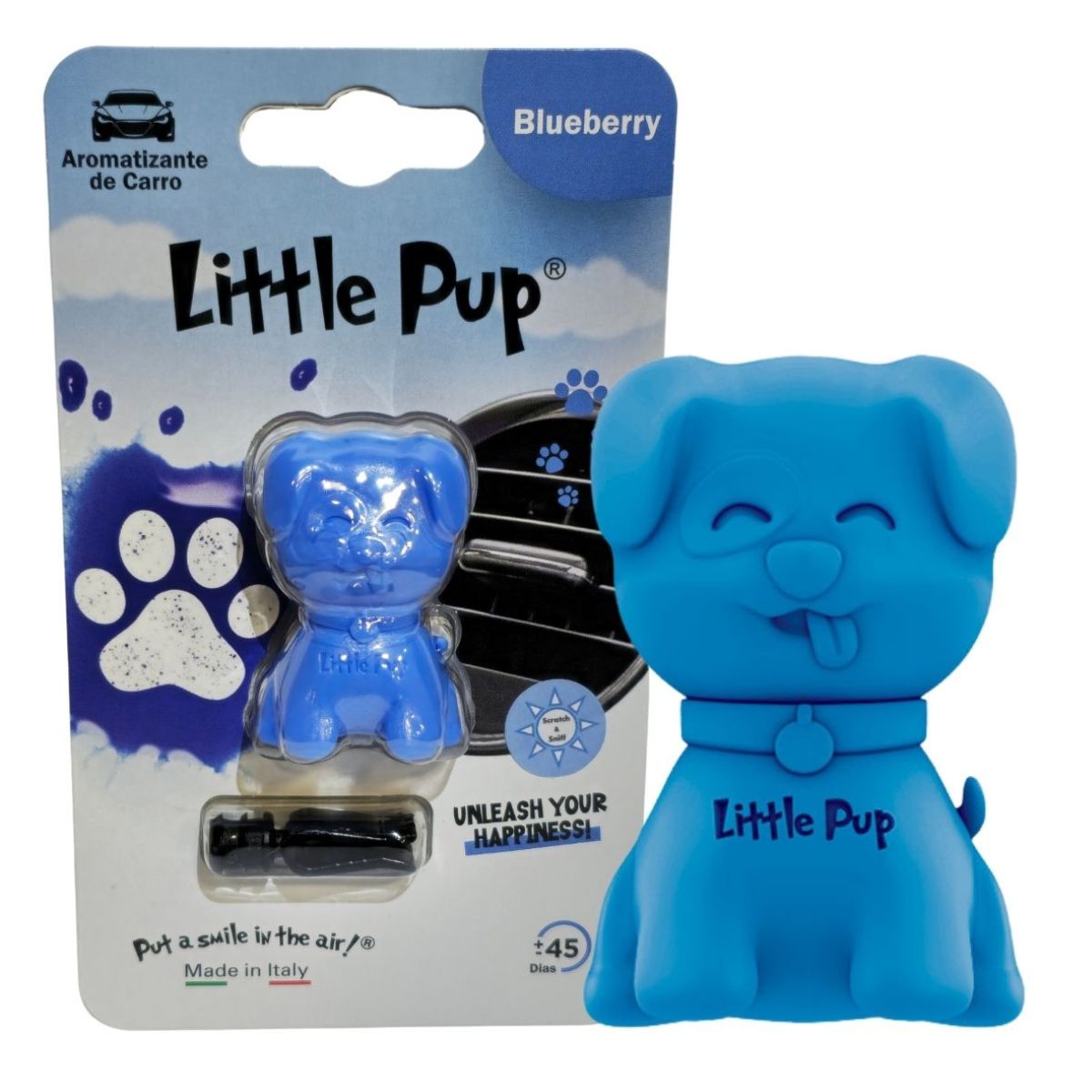 Kit Aromatizador Little Pup Blueberry + Little Pup Carro Novo + Little Joya Blueberry